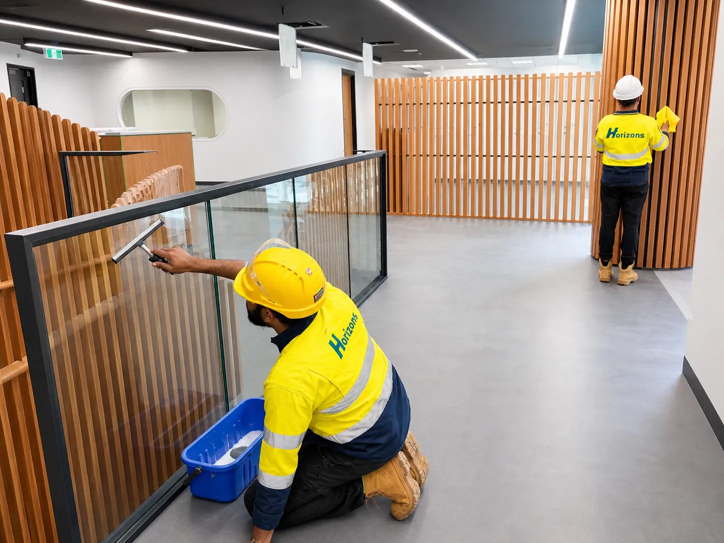 HorizonFS professional cleaning team at work