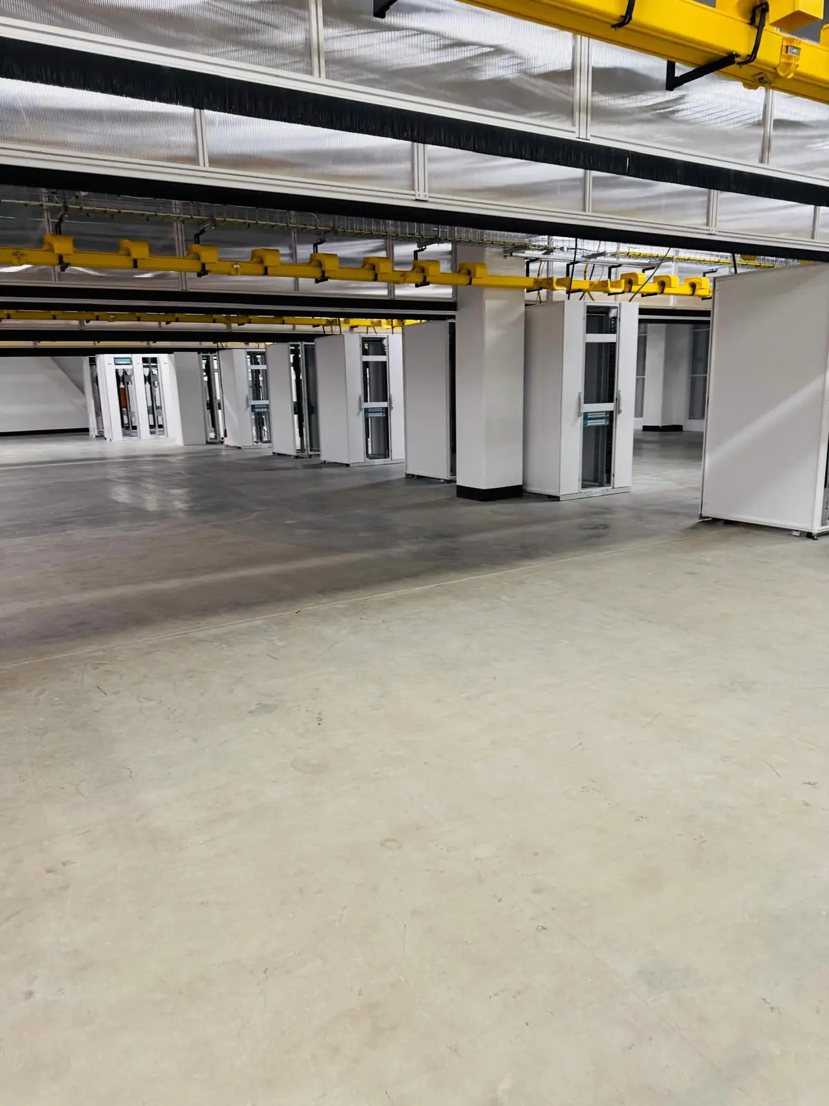 After cleaning — Cable Trays & Comms Cupboards